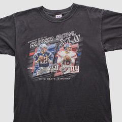 Superbowl XLII NFL 2008 T-shirt - Black Vintage - Fanatics
