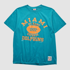Miami Dolphins Nutmeg Mills 1994 T-shirt - Teal Vintage - Fanatics