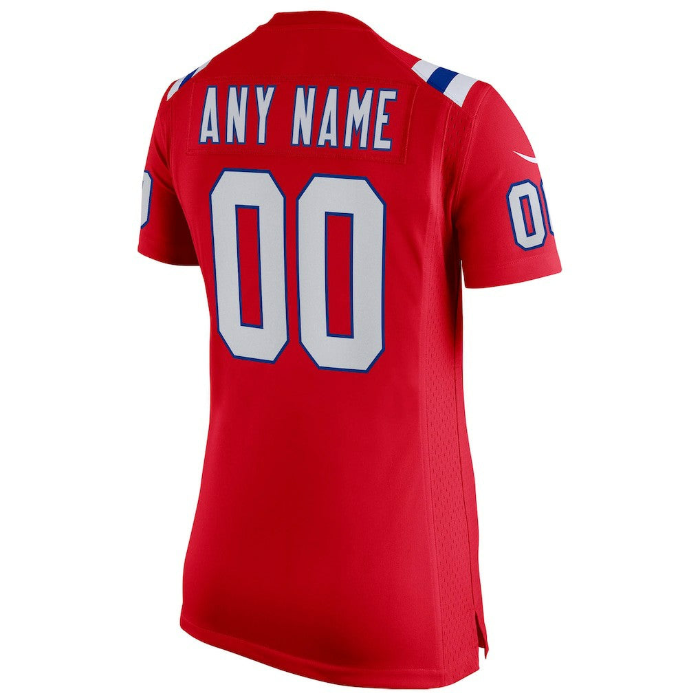 New England Patriots Women's Super Bowl LX Patch Custom Game Jersey - Red - Nike