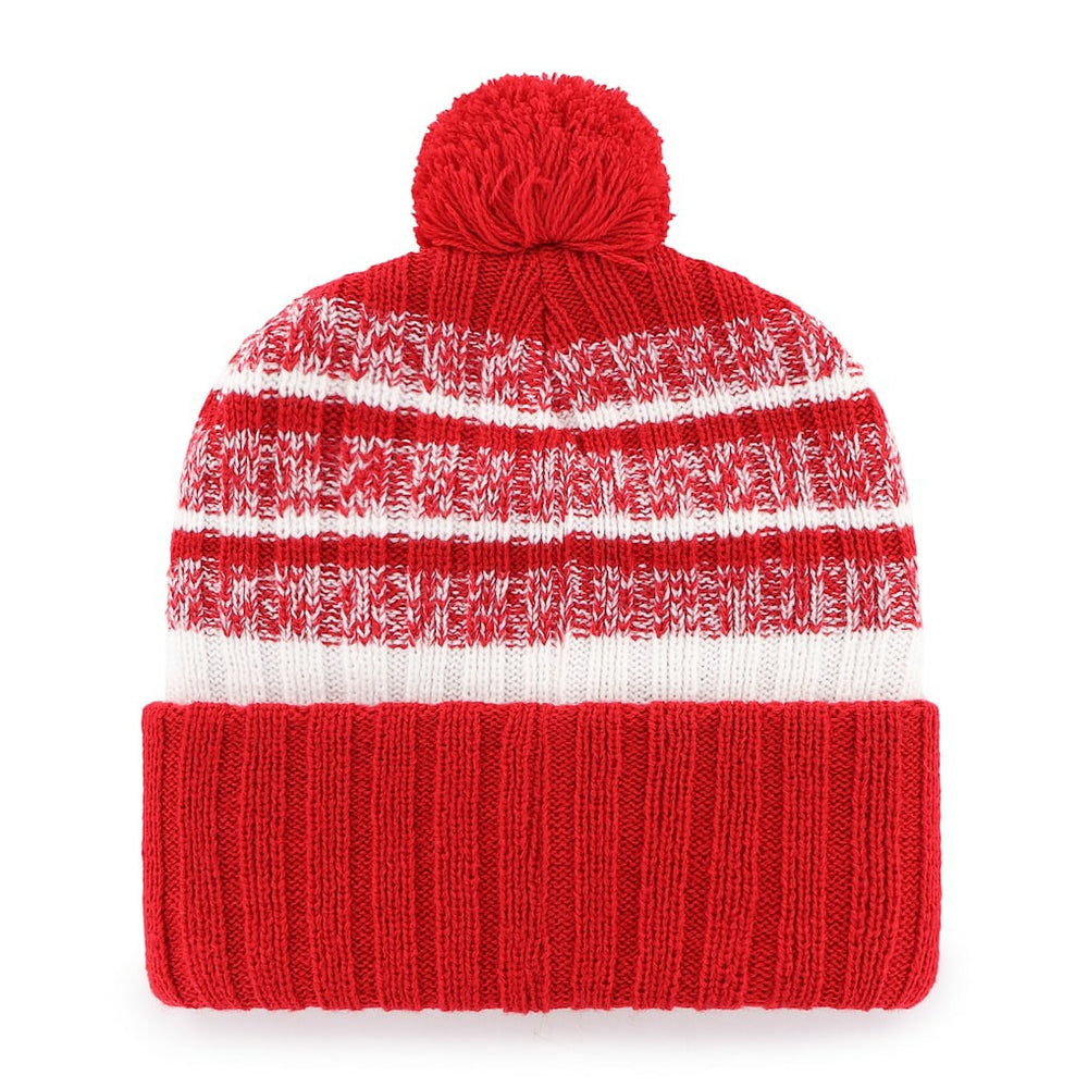 New England Patriots '47 Local Cuffed Knit Hat with Pom - Red - 47 brand