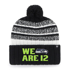 Seattle Seahawks '47 Local Cuffed Knit Hat with Pom - Black - 47 brand