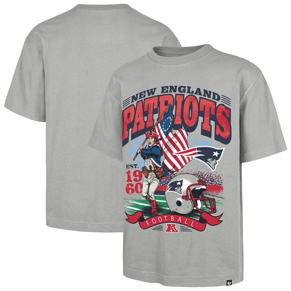 New England Patriots '47 Regional Foundation T-Shirt - Gray - 47 brand