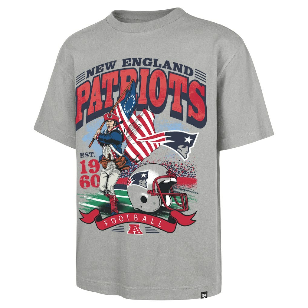 New England Patriots '47 Regional Foundation T-Shirt - Gray - 47 brand