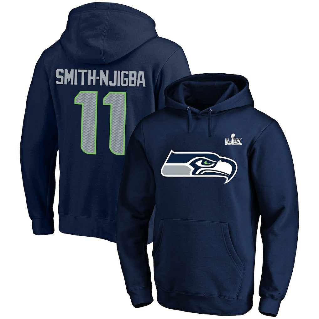 Jaxon Smith-Njigba Seattle Seahawks Super Bowl LX Champions Big & Tall Name & Number Fleece Hoodie - College Navy - Fanatics