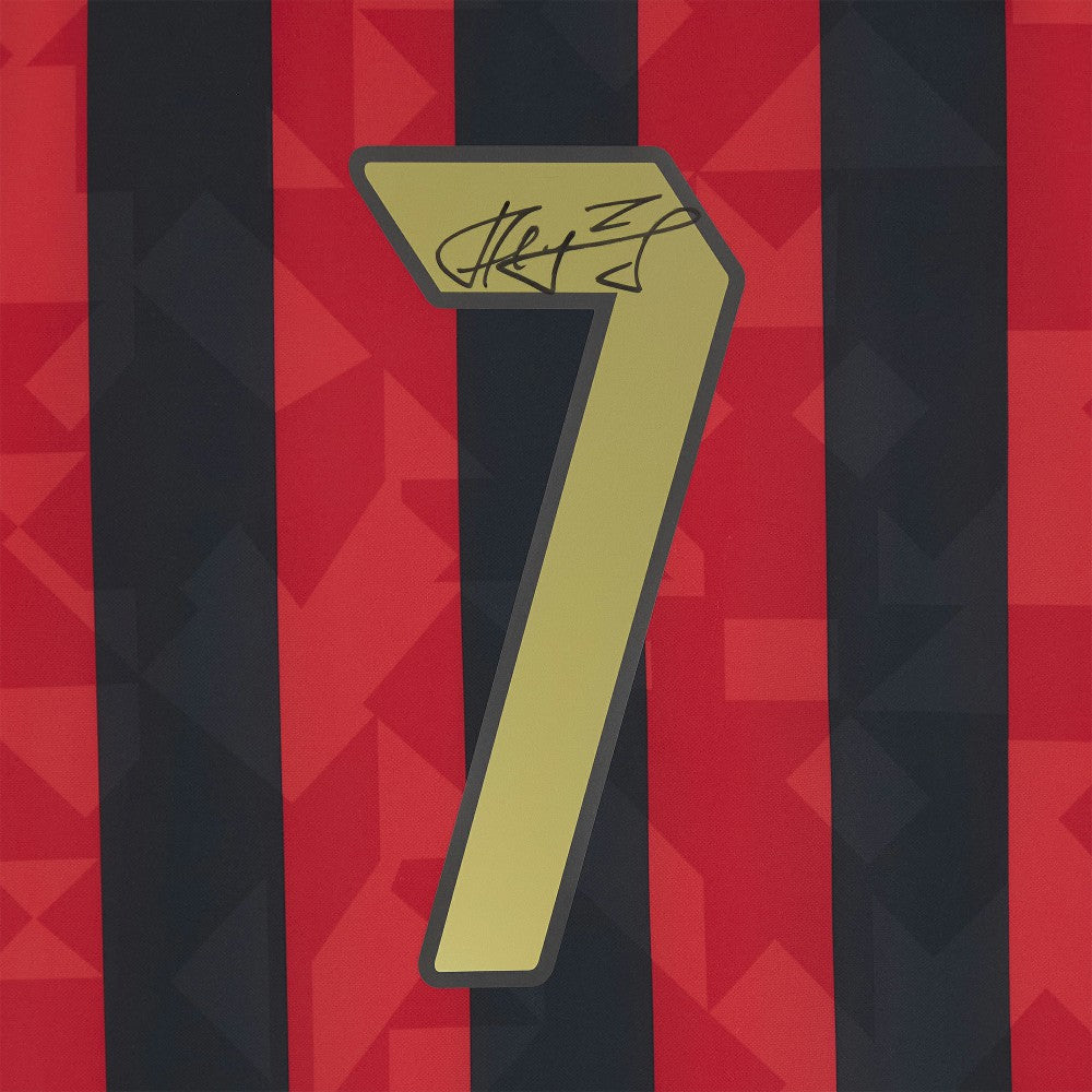 Andriy Shevchenko AC Milan Autographed 1994 Red/Black Home Jersey Icons