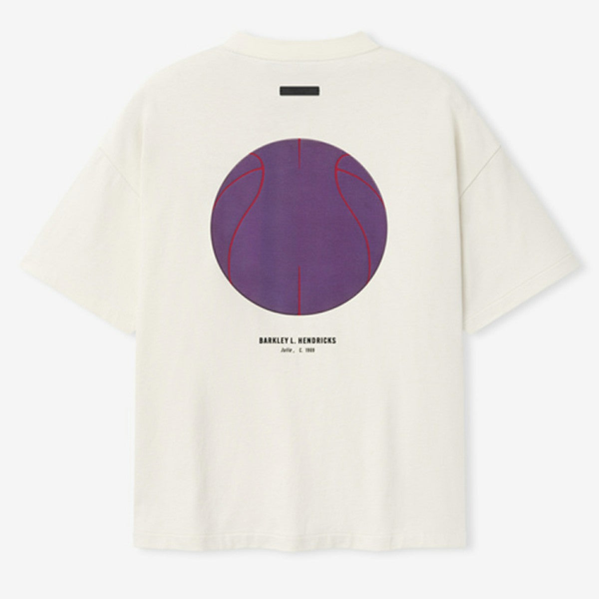 Los Angeles Lakers Fear of God x Barkley L. Hendricks Unisex 90's T-Shirt Cream