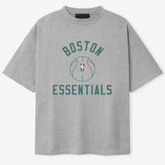 Boston Celtics Fear of God x Barkley L. Hendricks Unisex 90's T-Shirt Heather Gray