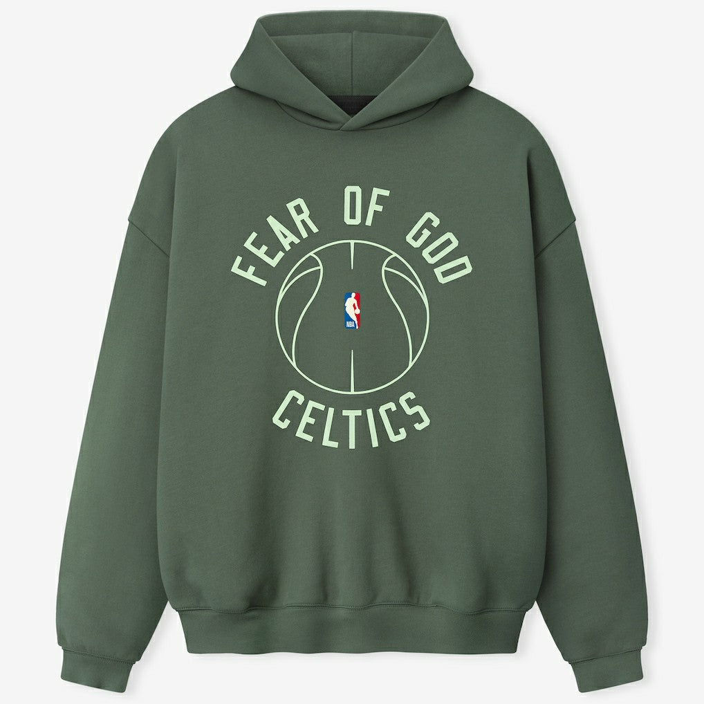 Boston Celtics Fear of God x Barkley L. Hendricks Unisex 90's Hoodie Green