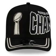 Seattle Seahawks New Era Super Bowl LX Champions Parade A-Frame 9FIFTY Snapback Hat - Black - NFL