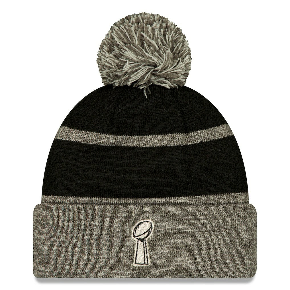 Seattle Seahawks New Era Super Bowl LX Champions Parade Cuffed Knit Hat with Pom - Black - NFL