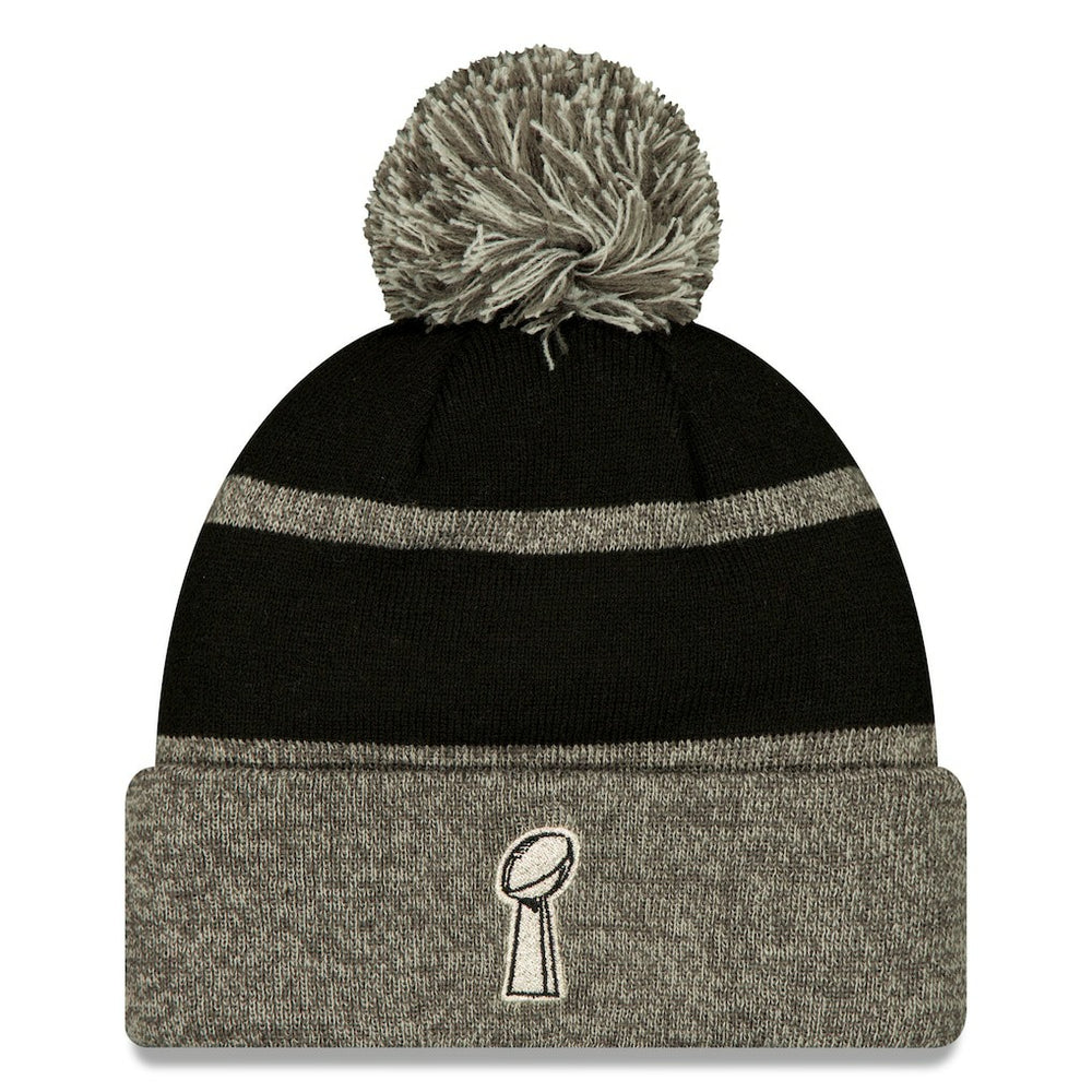 Seattle Seahawks New Era Super Bowl LX Champions Parade Cuffed Knit Hat with Pom - Black - NFL
