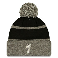 Seattle Seahawks New Era Super Bowl LX Champions Parade Cuffed Knit Hat with Pom - Black - NFL