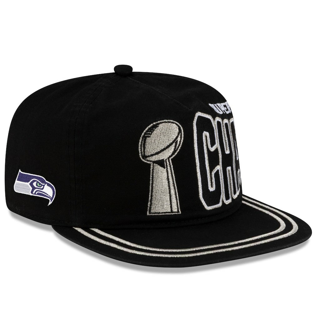 Seattle Seahawks New Era Super Bowl LX Champions Parade 19TWENTY Adjustable Hat - Black - NFL