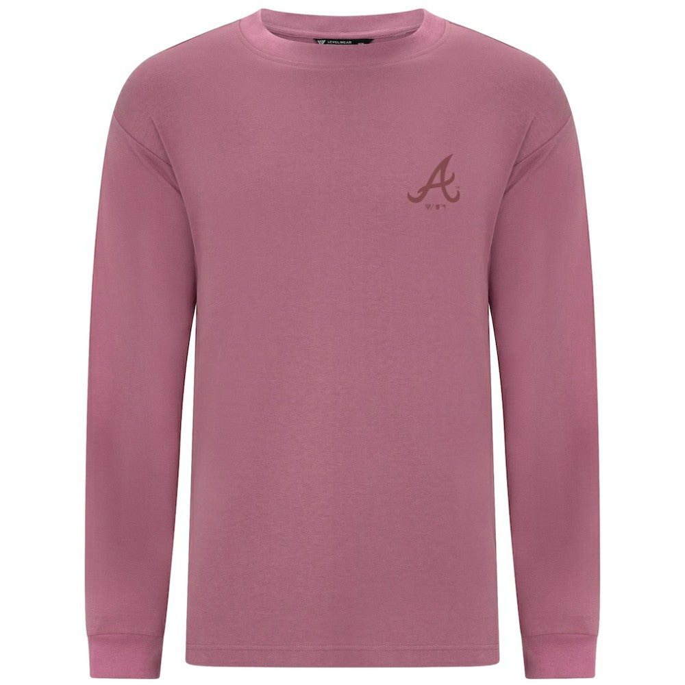 Atlanta Braves Levelwear Bridal Rose Luxe Signature Long Sleeve T-Shirt Online