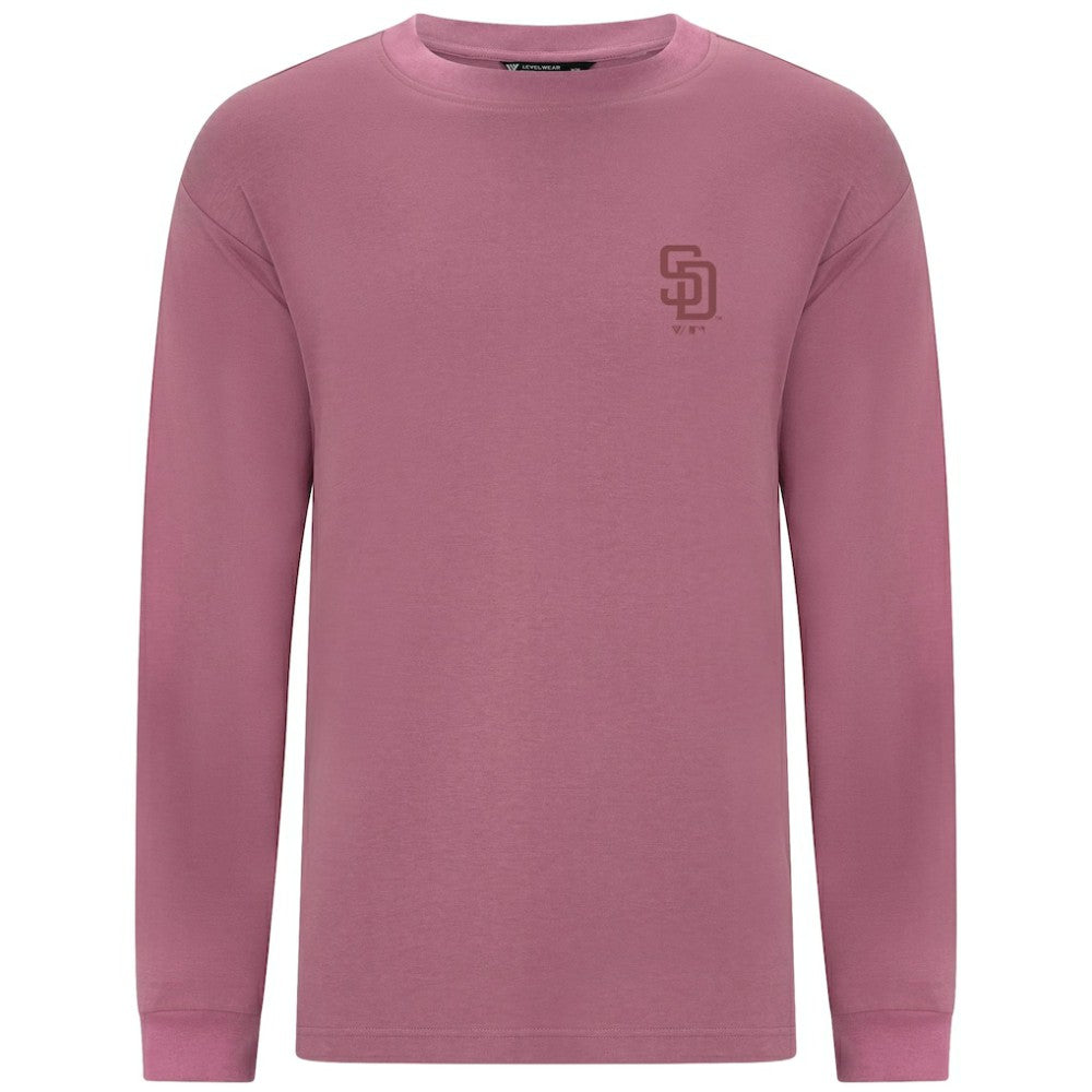 San Diego Padres Levelwear Bridal Rose Luxe Signature Long Sleeve T-Shirt Discount