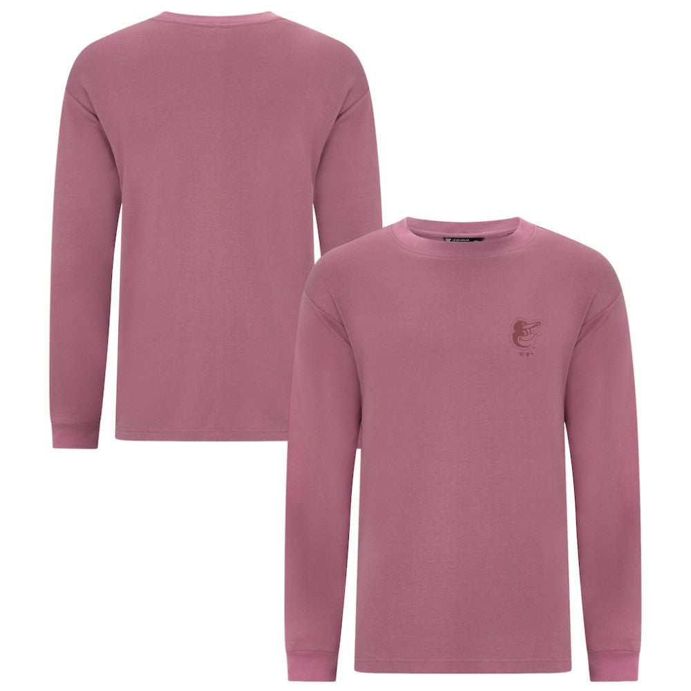 Baltimore Orioles Levelwear Bridal Rose Luxe Signature Long Sleeve T-Shirt Sale