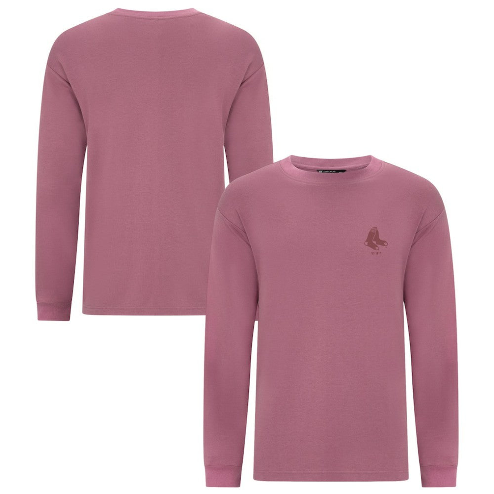 Boston Red Sox Levelwear Bridal Rose Luxe Signature Long Sleeve T-Shirt Outlet