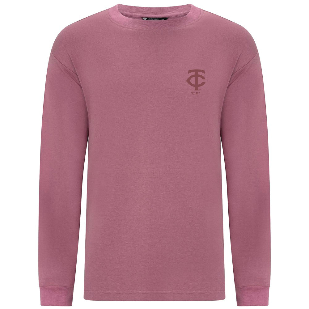 Minnesota Twins Levelwear Bridal Rose Luxe Signature Long Sleeve T-Shirt Outlet
