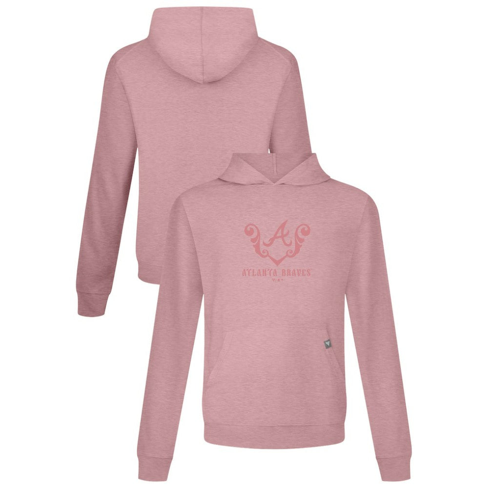 Atlanta Braves Levelwear Bridal Rose Relay Pullover Hoodie Online