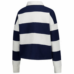 New England Patriots '47 Women's Clubhouse Hall Raven Rugby Long Sleeve T-Shirt - Navy/White - 47 brand
