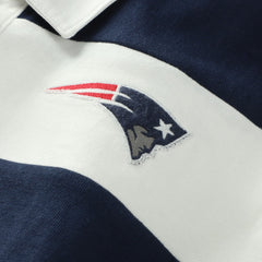 New England Patriots '47 Women's Clubhouse Hall Raven Rugby Long Sleeve T-Shirt - Navy/White - 47 brand