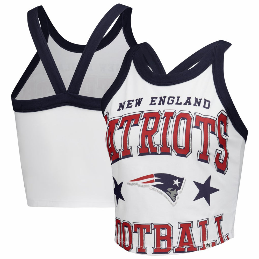 New England Patriots '47 Women's Energize Sporty Tank Top - White - 47 brand