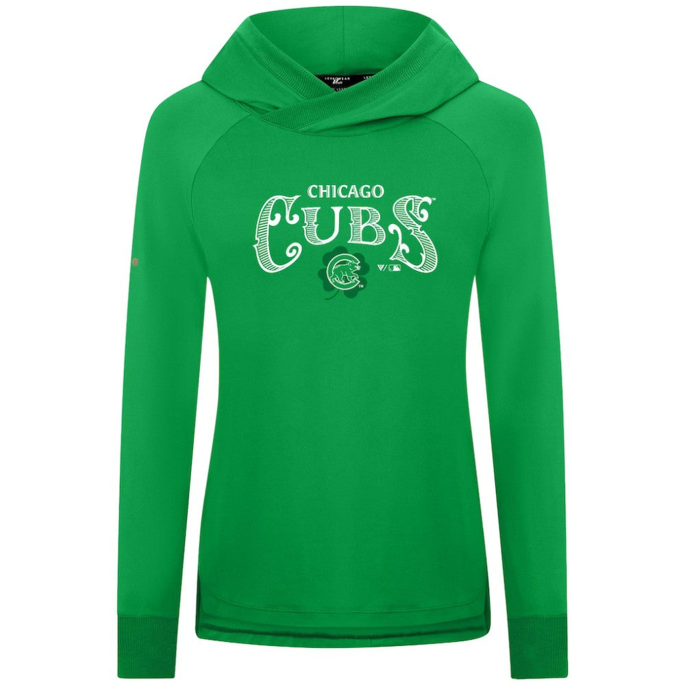 Chicago Cubs Levelwear Women's St. Patrick's Day Slender Raglan Hoodie Discount