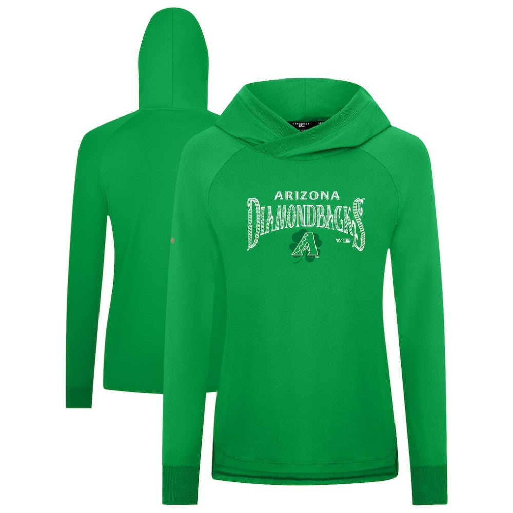 Arizona Diamondbacks Levelwear Women's St. Patrick's Day Slender Raglan Hoodie for sale