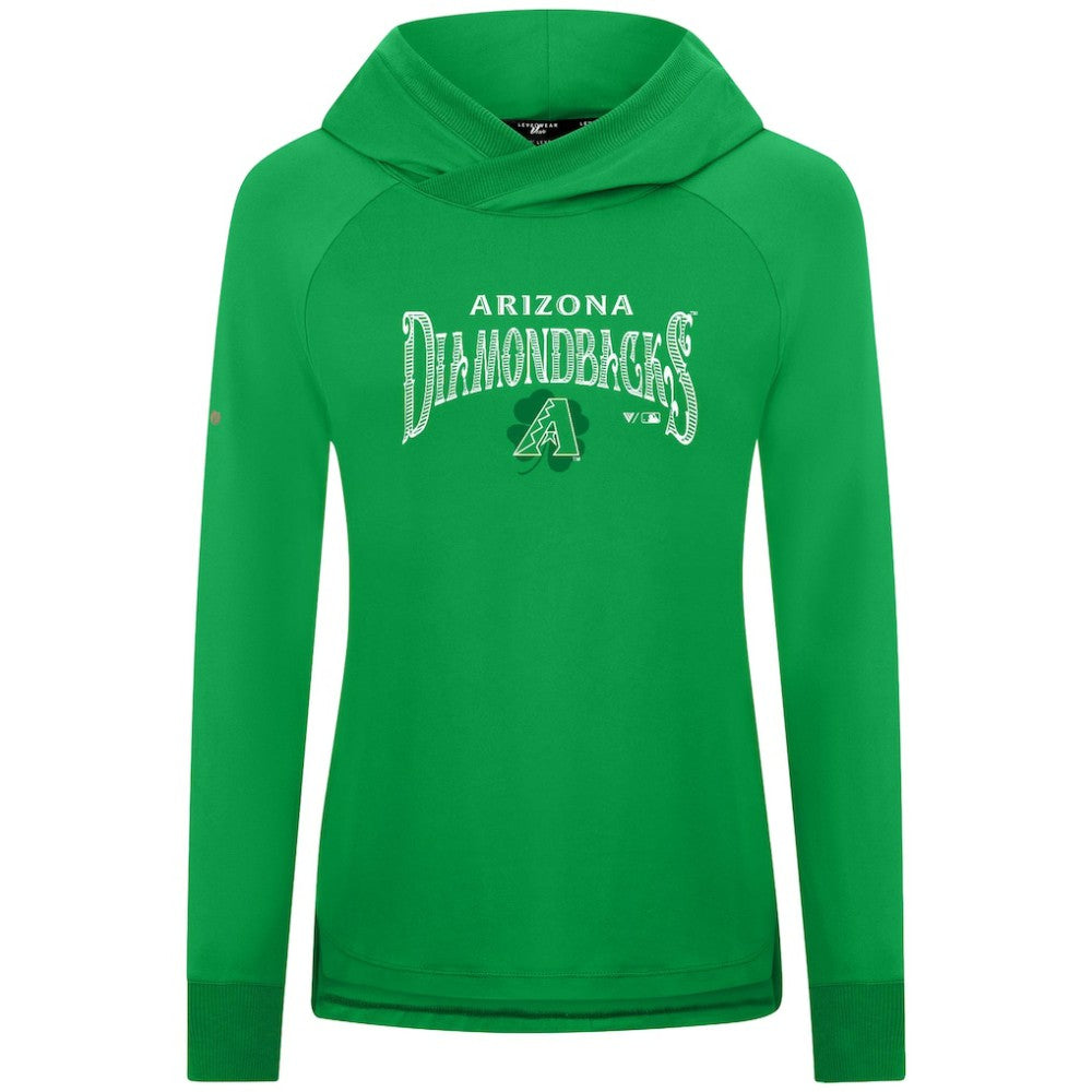 Arizona Diamondbacks Levelwear Women's St. Patrick's Day Slender Raglan Hoodie for sale