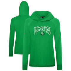 Colorado Rockies Levelwear Women's St. Patrick's Day Slender Raglan Hoodie Online
