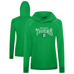 Detroit Tigers Levelwear Women's St. Patrick's Day Slender Raglan Hoodie Online