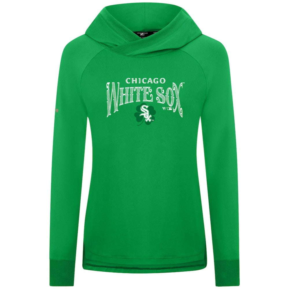 Chicago White Sox Levelwear Women's St. Patrick's Day Slender Raglan Hoodie Discount