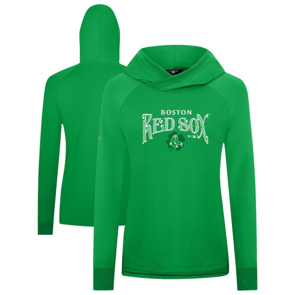 Boston Red Sox Levelwear Women's St. Patrick's Day Slender Raglan Hoodie Sale