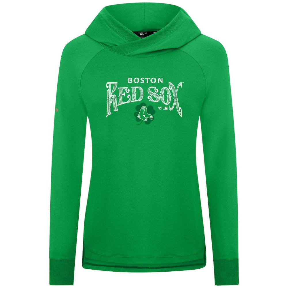 Boston Red Sox Levelwear Women's St. Patrick's Day Slender Raglan Hoodie Sale