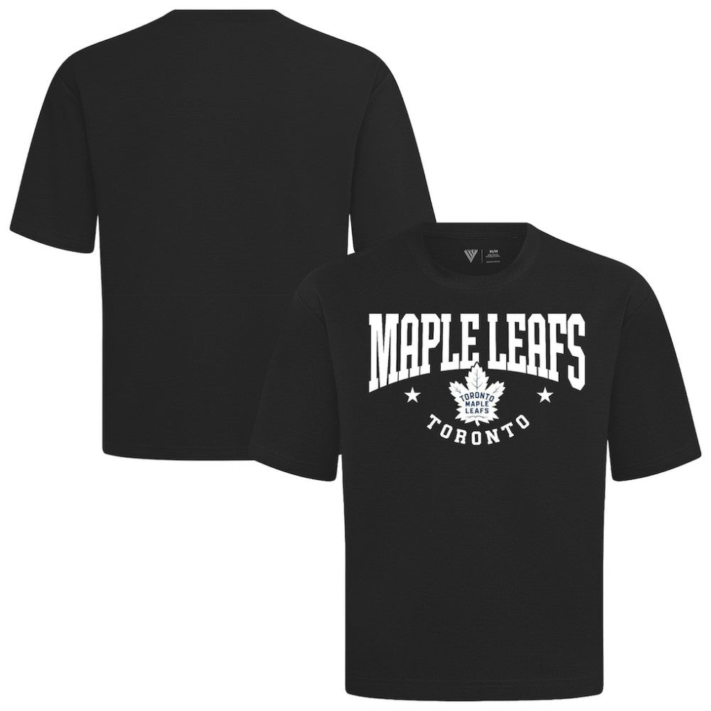 Toronto Maple Leafs Levelwear Luxe Signature Knit T-Shirt - Black | NHL Clearance