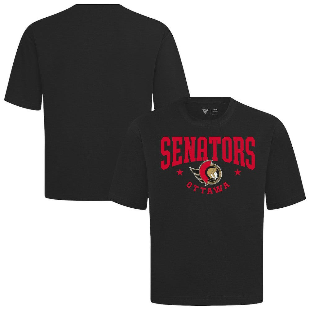 Ottawa Senators Levelwear Luxe Signature Knit T-Shirt - Black | NHL near me