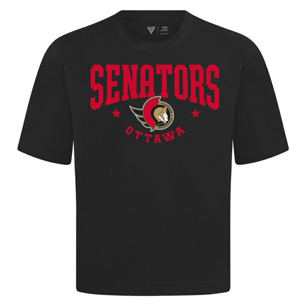 Ottawa Senators Levelwear Luxe Signature Knit T-Shirt - Black | NHL near me