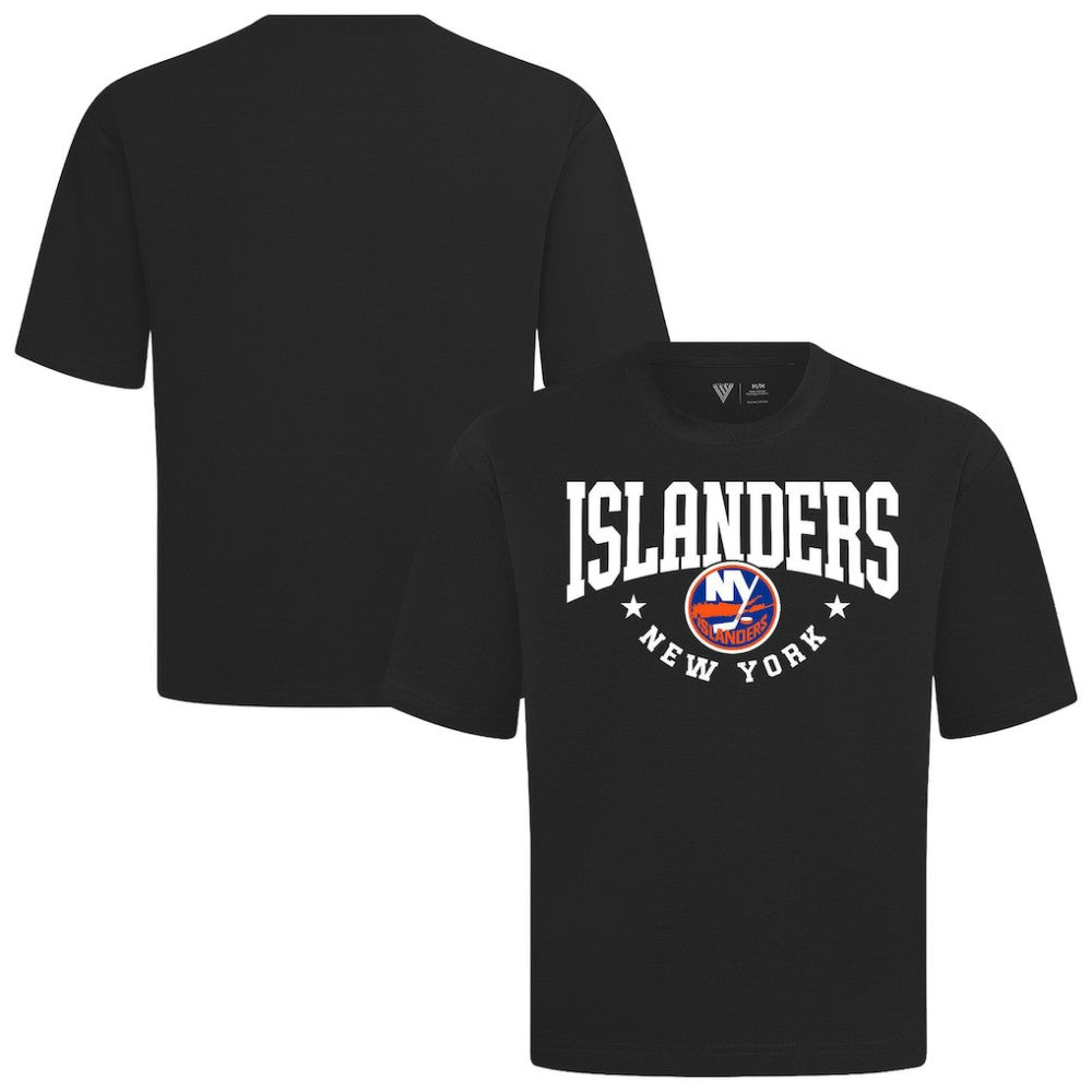 New York Islanders Levelwear Luxe Signature Knit T-Shirt - Black | NHL on sale