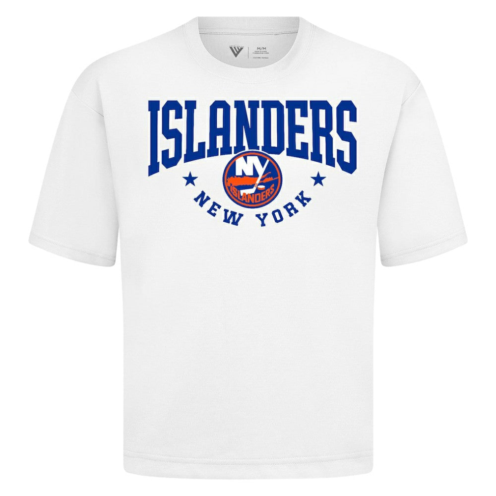 New York Islanders Levelwear Luxe Signature Knit T-Shirt - White | NHL near me