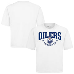 Edmonton Oilers Levelwear Luxe Signature Knit T-Shirt - White | NHL sale