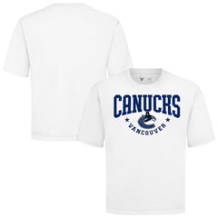 Vancouver Canucks Levelwear Luxe Signature Knit T-Shirt - White | NHL sale