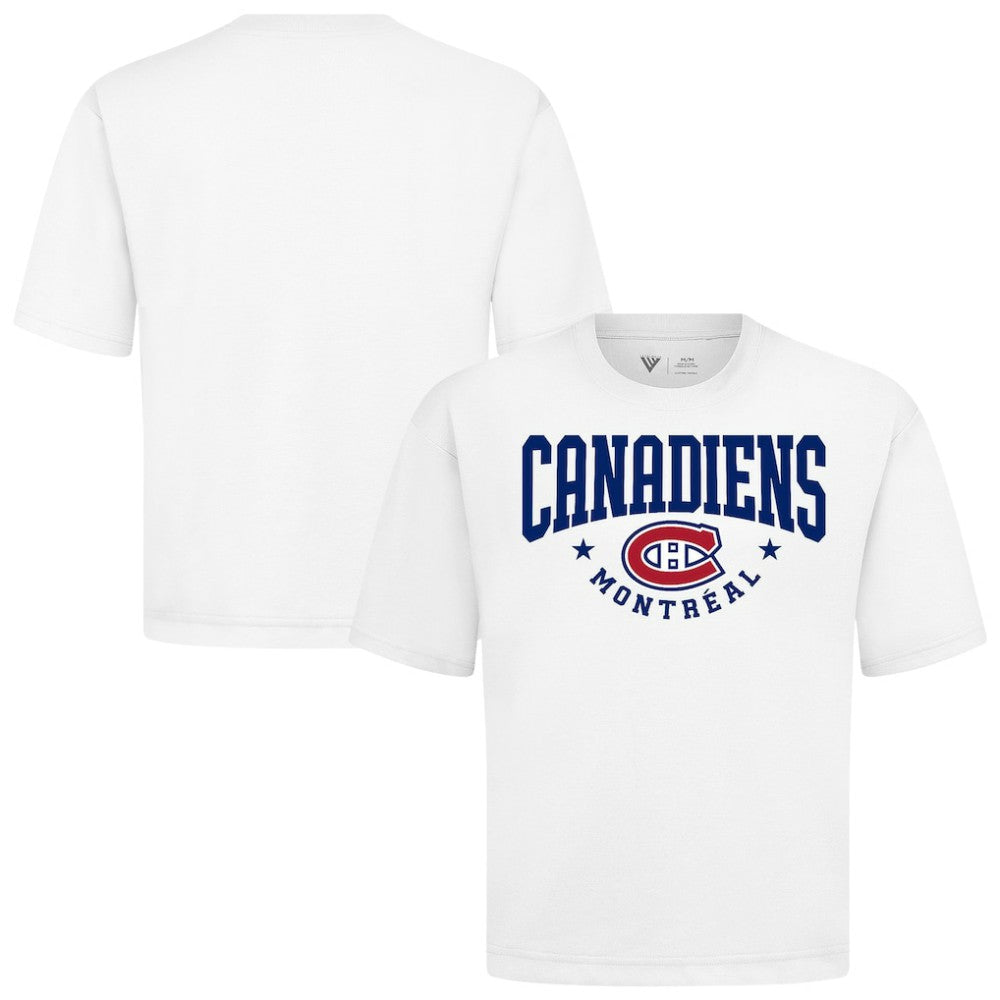 Montreal Canadiens Levelwear Luxe Signature Knit T-Shirt - White | NHL Clearance