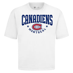 Montreal Canadiens Levelwear Luxe Signature Knit T-Shirt - White | NHL Clearance