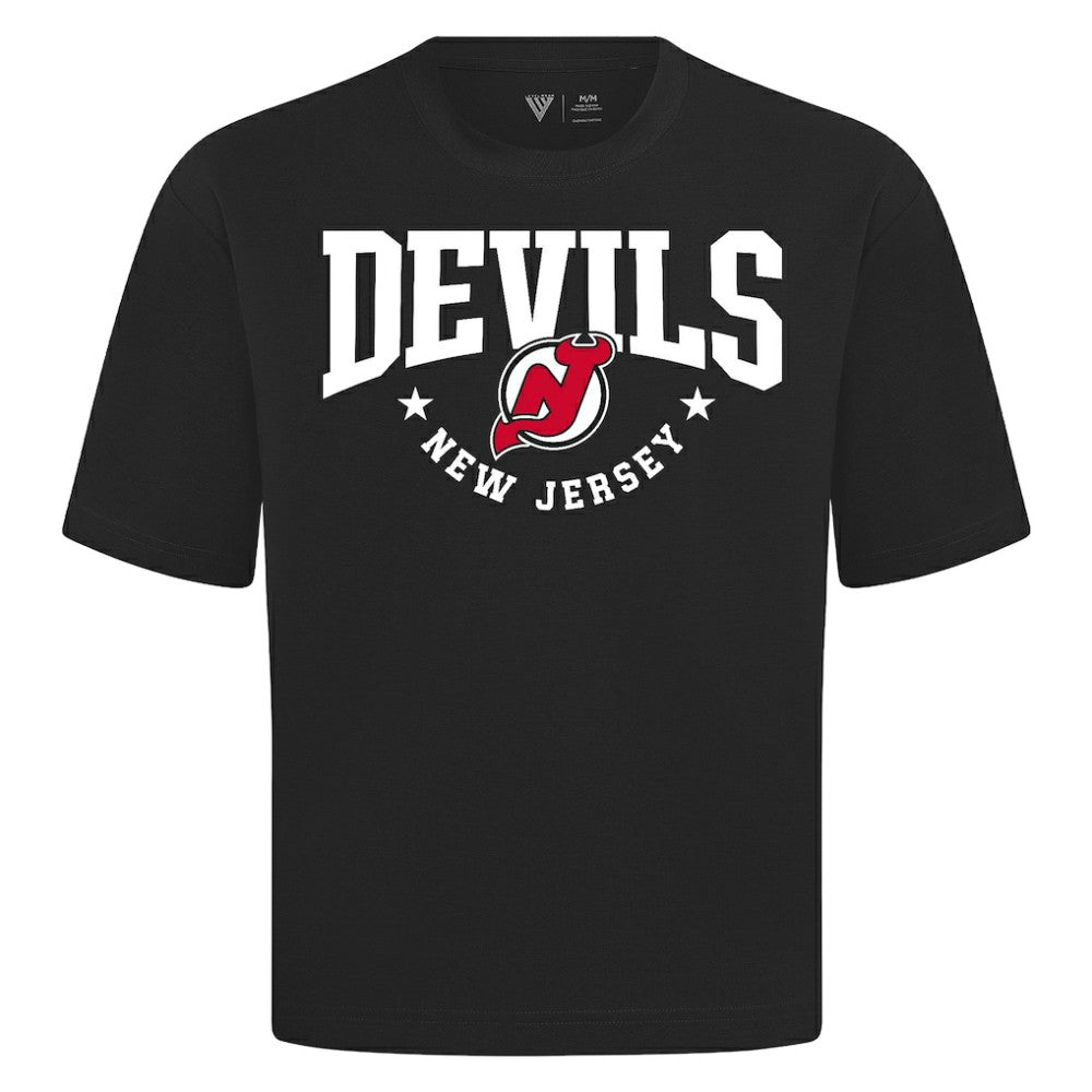 New Jersey Devils Levelwear Luxe Signature Knit T-Shirt - Black | NHL discount