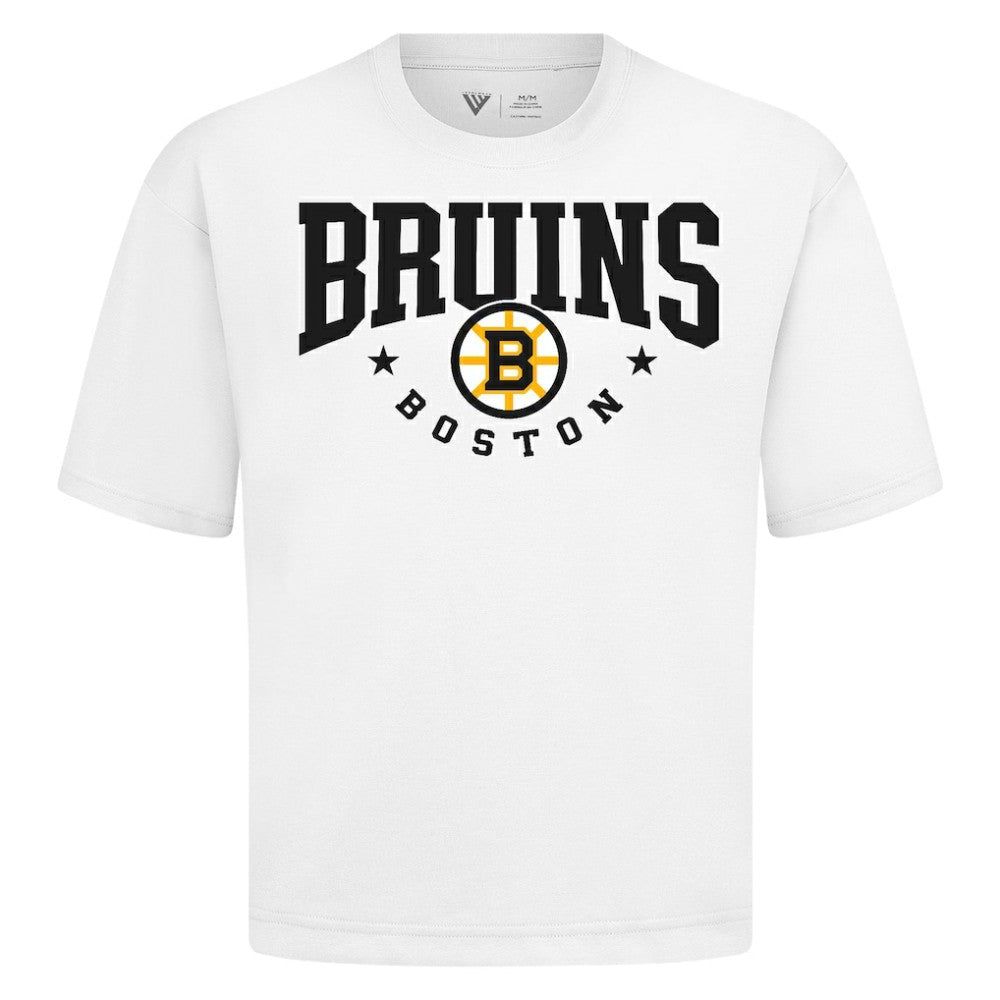 Boston Bruins Levelwear Luxe Signature Knit T-Shirt - White | NHL near me
