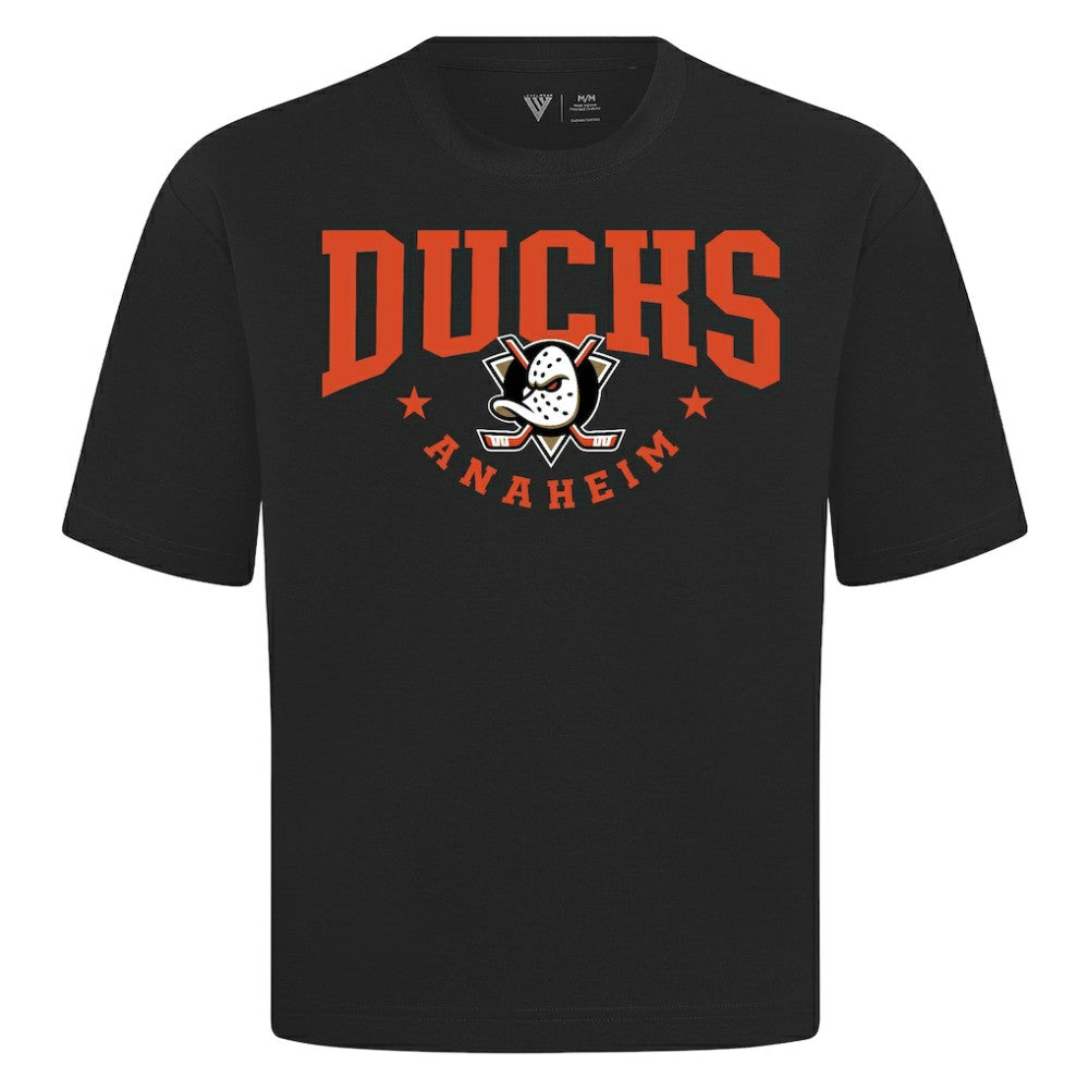 Anaheim Ducks Levelwear Luxe Signature Knit T-Shirt - Black | NHL Lifestyle