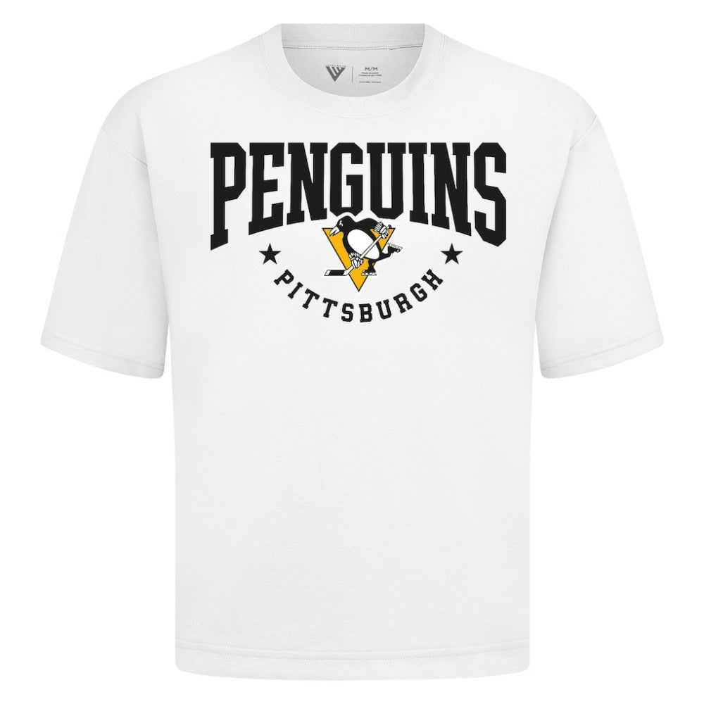 Pittsburgh Penguins Levelwear Luxe Signature Knit T-Shirt - White | NHL online