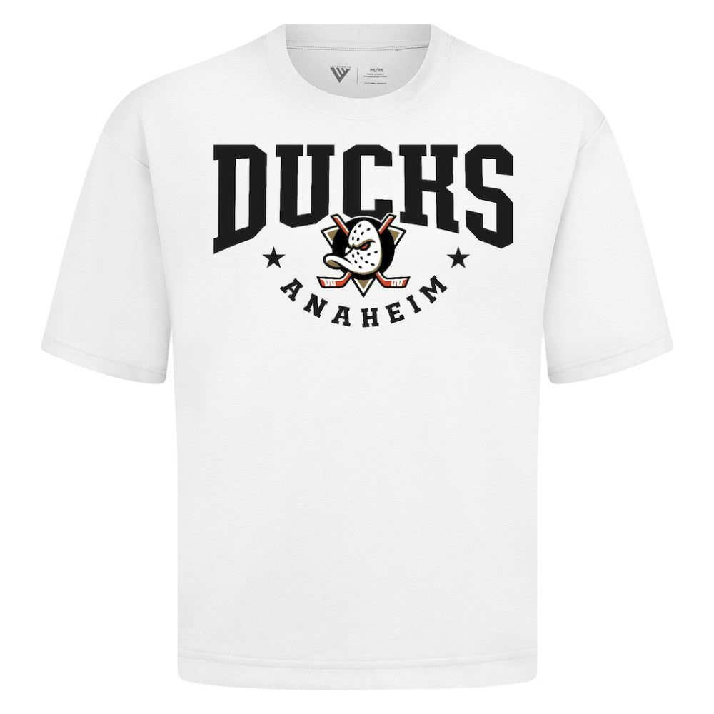 Anaheim Ducks Levelwear Luxe Signature Knit T-Shirt - White | NHL near me