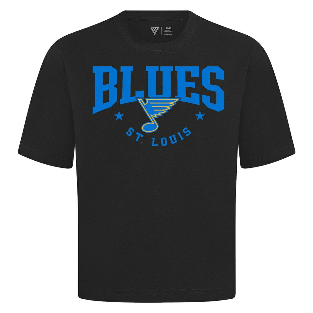 St. Louis Blues Levelwear Luxe Signature Knit T-Shirt - Black | NHL online