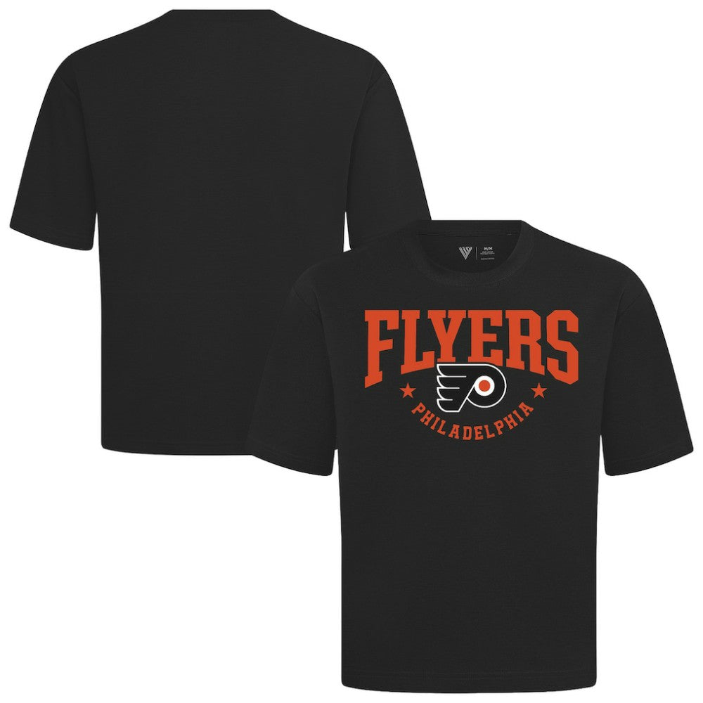 Philadelphia Flyers Levelwear Luxe Signature Knit T-Shirt - Black | NHL Lifestyle